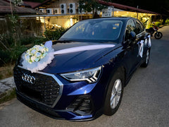 Simple Theme Car decoration ( Blue/White)- WED0731