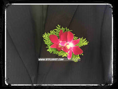Double Orchid Boutonniere - WED0283