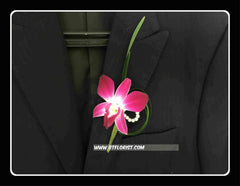 Simple Orchid Boutonniere II - WED0396