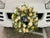 Fresh Flower Ring Style Car Decoration- WED66382