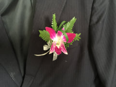 Simple Orchid Boutonniere - WED0428
