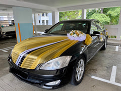 Creative Theme Car Decoration ( White/Gold)- WED072333
