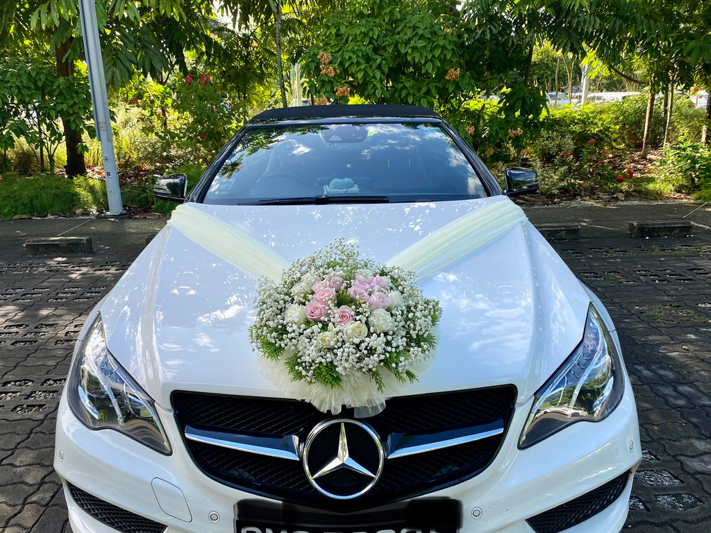 Simple Theme Fresh Flower Car Decoration - WED06327 – BTflorist