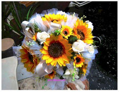 Artificial SunFlower Arrangement with Stand - ST8834