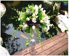 Fresh Flower Arrangement with Stand - ST8836