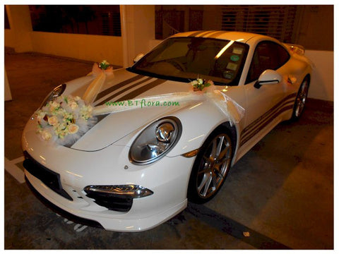 Deluxe Champagne Theme Car Decoration - WED0681