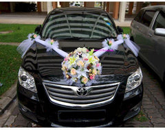 Rose & Lily Theme Car Decoration - WED0669