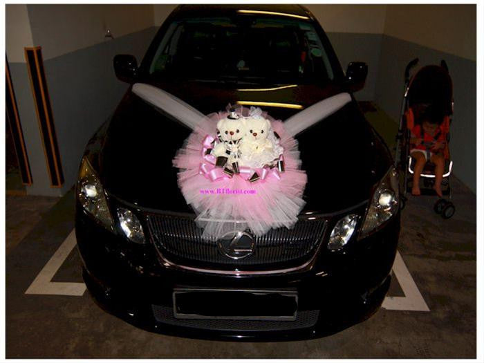 Wedding Bear Theme Car Decoration - WED0673 – BTflorist
