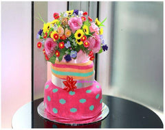 Floral Diaper Cake    - DIA3353