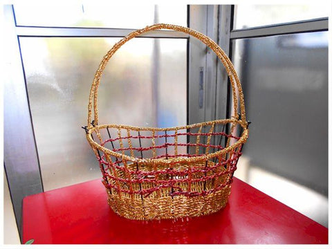 Gold Rope Basket - BAS0497