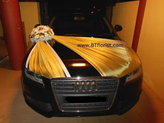 Gold/White Creative Theme Car Decoration    - WED0739