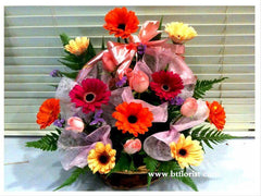 Gerbera & Rose Arrangement  - TBF5055