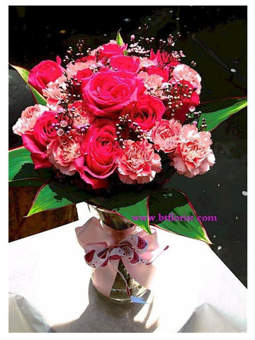 Carnation & Rose (In Vase)   - TBF4021
