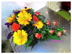 Gerbera n Rose Arrangement  - TBF4035