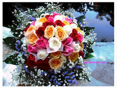 Colourful Rose Bouquet     - FBQ1067val