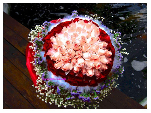 60 to 108 Heart Shape Roses Bouquet  - FBQ1089