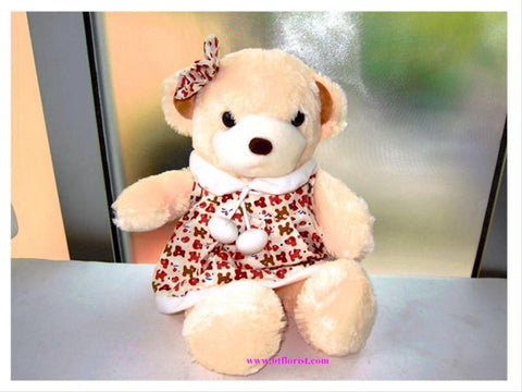 19 Inch Flower Girl Bear     - DIN005