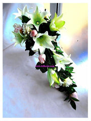 Lily Cascade Bridal Bouquet  - WED0142