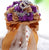 Purple Brown Brooch Bouquet   - WED0356