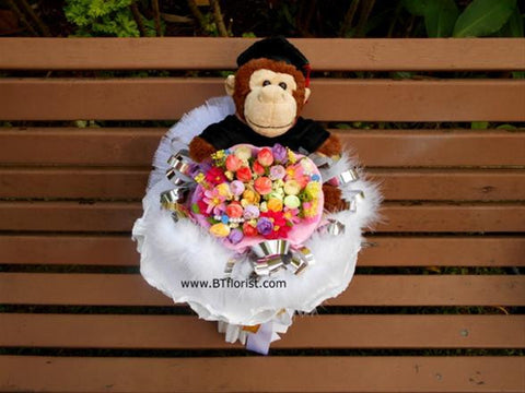 Graduation Monkey Bouquet - BWF2036