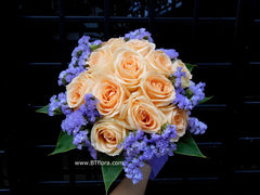 Statice n Rose Bouquet- WED0136