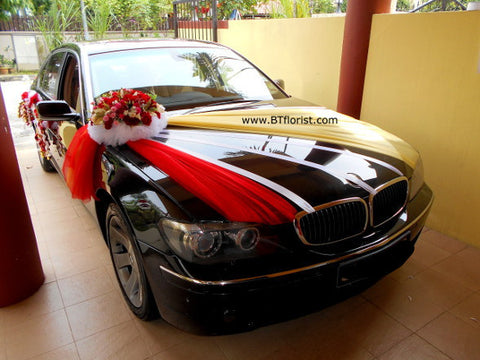 Red/Gold Creative Theme Car Decoration    - WED0758