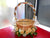 Flower Girl Basket White/Champagne Theme  - FGB3804
