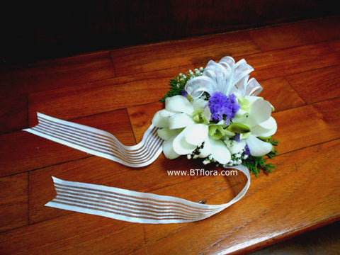 Fresh Orchid Wrist Corsage - WED0308