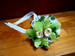 Fresh Cymbidium Wrist Corsage - WED0264