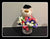 Graduation Bear in a vase    - BWF2367