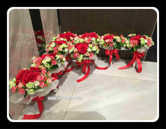 Small Artificial Bridal Bouquet   - WED0421