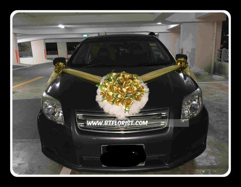 Gold Theme Car Decoration  - WED0699