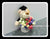 Graduation Bear in a vase    - BWF2367