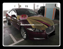 Creative Theme Car Decoration( Dark pink/Gold)      - WED0724