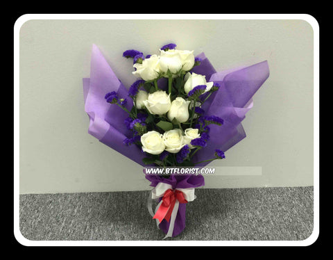 A Dozen White Rose - FBQ14488