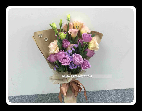 Rose & Eustoma Bouquet  - FBQ1427