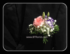 Rose & Eustoma Corsage - WED0352