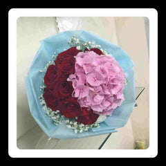 Hydrangea n Rose Bouquet  - FBQ1369
