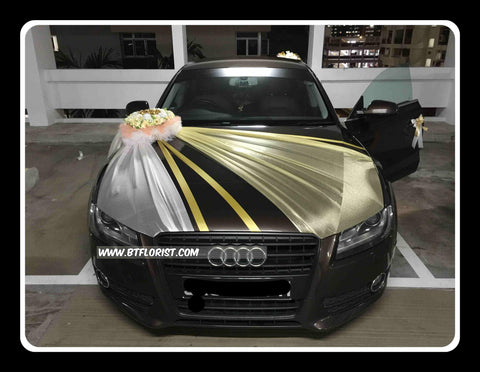 Creative Car Decoration( White/Ivory/Gold)      - WED0721