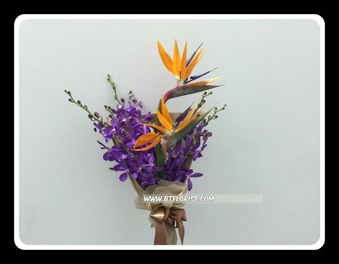 Orchid & Bird of Paradise Bouquet  - FBQ1370