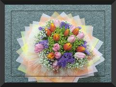 Orange & Pink tulip Bouquet      - FBQ1339