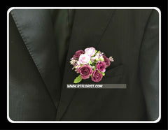 Artificial Purple rose Corsage  - ART0465