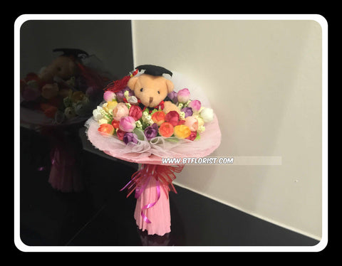 Mini Graduation Bear Bouquet  - BBQ2180