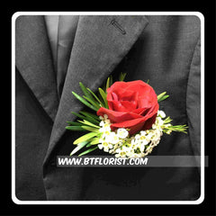 Red Rose Corsage V - WED0319