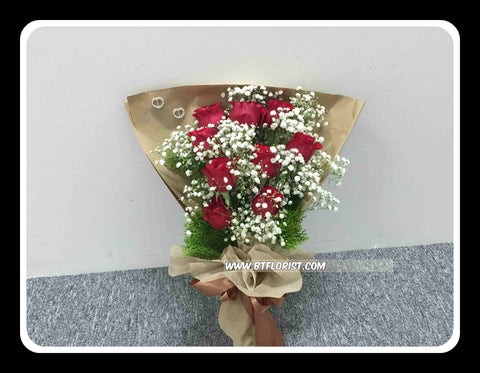9 Rose Bouquet  - FBQ1238