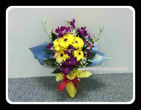 Gerbera & Orchid Bouquet      - FBQ1361