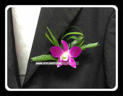 Simple Orchid Boutonniere III - WED0397