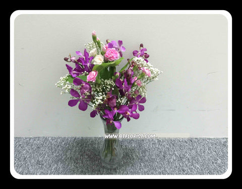 Orchid & Carnation in Vase - TBF4146