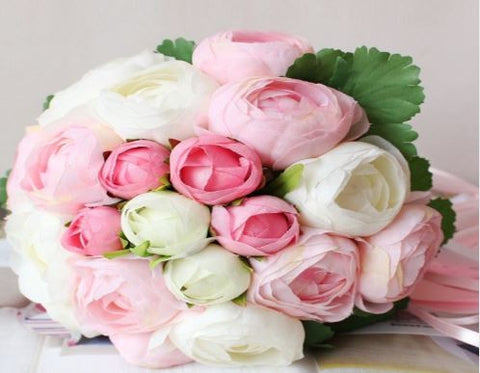 Pink/White Bridal Bouquet   - WED0358