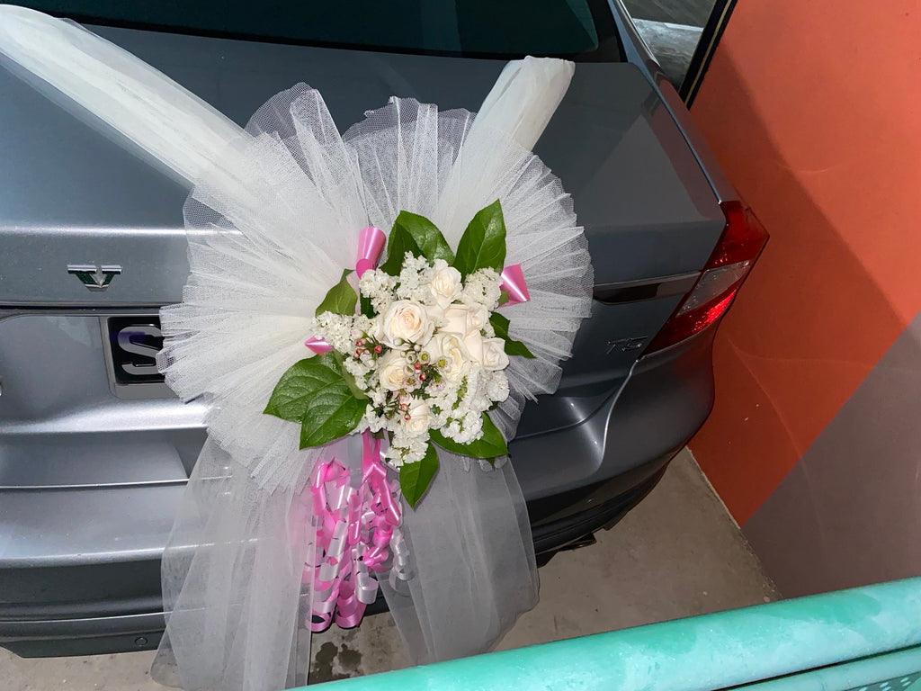 Simple Theme Fresh Flower Car Decoration - WED06327 – BTflorist